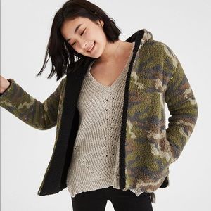 Camo Sherpa jacket